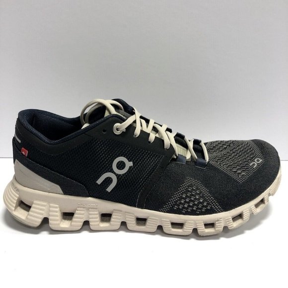 On Women’s Cloud X Black Running Shoes Size 6.5M.